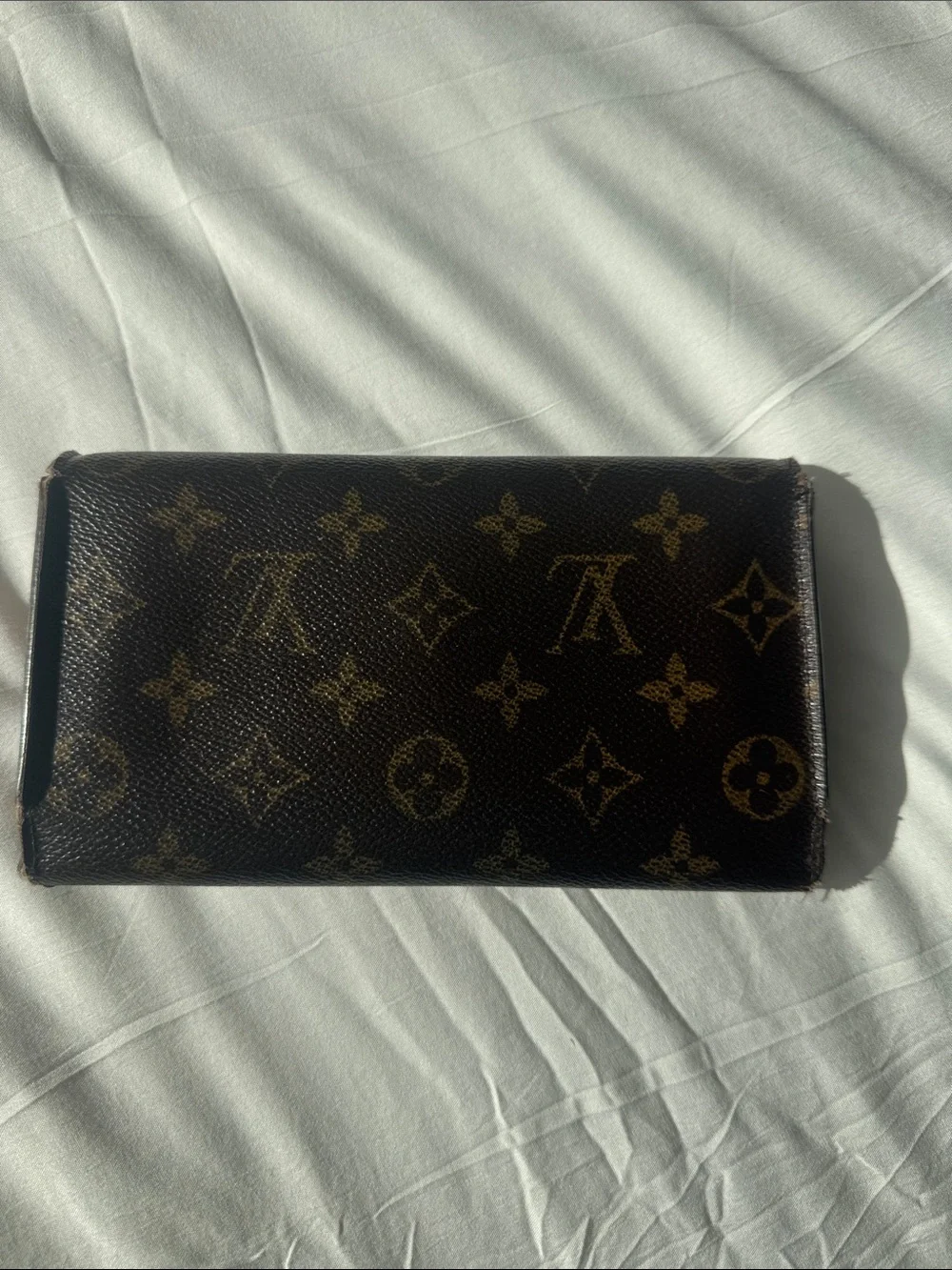 Louis Vuitton Monogram Canvas Fold Wallet in Brown with Gold Hardware - Picture 7 of 7
